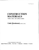Book cover for Construction Materials