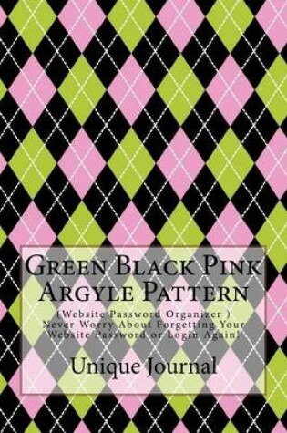 Cover of Green Black Pink Argyle Pattern