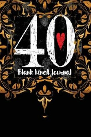 Cover of 40 Blank Lined Journal