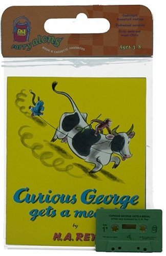 Book cover for Curious George Gets a Medal Book & Cassette