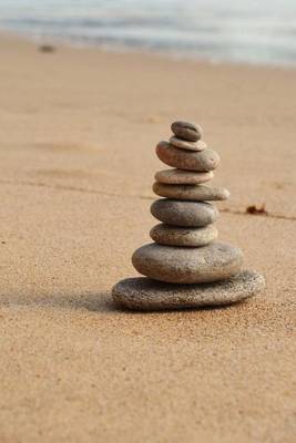 Book cover for Zen Rock Cairn on the Beach in Hawaii Journal