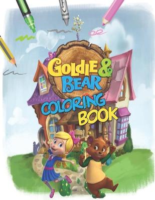 Book cover for Goldie & Bear Coloring Book