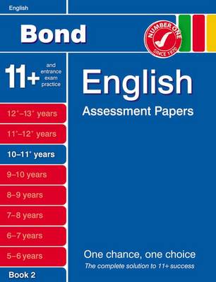 Book cover for Bond English Assessment Papers 10-11+ Years Book 2