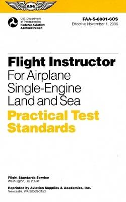 Cover of Flight Instructor Practical Test Standards for Airplane