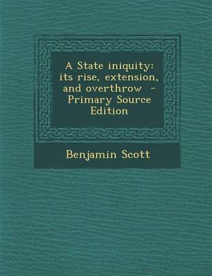Book cover for A State Iniquity
