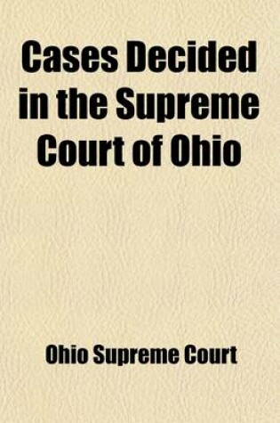 Cover of Cases Decided in the Supreme Court of Ohio (Volume 8)