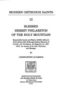 Cover of Blessed Hermit Philaretos of the Holy Mountain