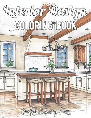 Book cover for Interior Design Coloring Book