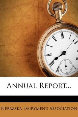 Cover of Annual Report...