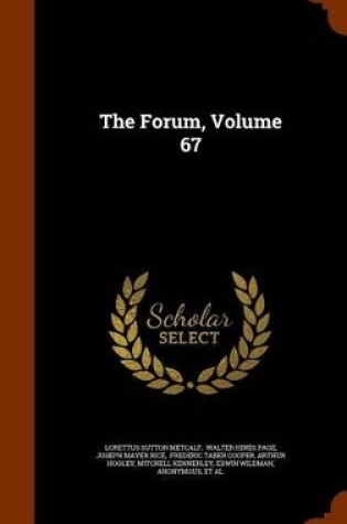 Cover of The Forum, Volume 67