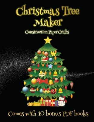 Book cover for Construction Paper Crafts (Christmas Tree Maker)