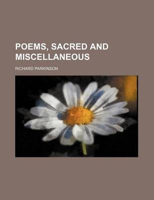 Book cover for Poems, Sacred and Miscellaneous