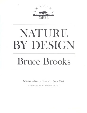 Book cover for Nature by Design