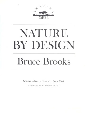 Cover of Nature by Design