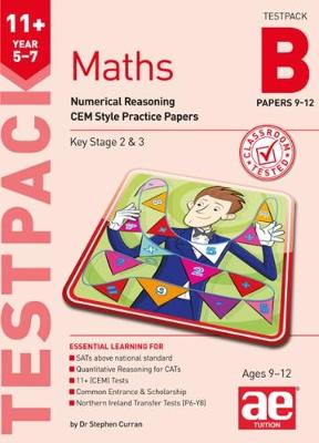 Book cover for 11+ Maths Year 5-7 Testpack B Papers 9-12
