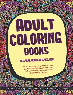 Book cover for Adult Coloring Books (Choices)