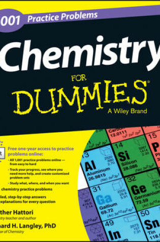 Cover of Chemistry: 1,001 Practice Problems For Dummies (+ Free Online Practice)