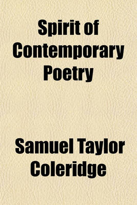 Book cover for Spirit of Contemporary Poetry