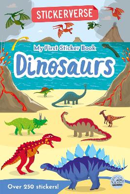 Book cover for Stickerverse - My First Sticker Book Dinosaurs