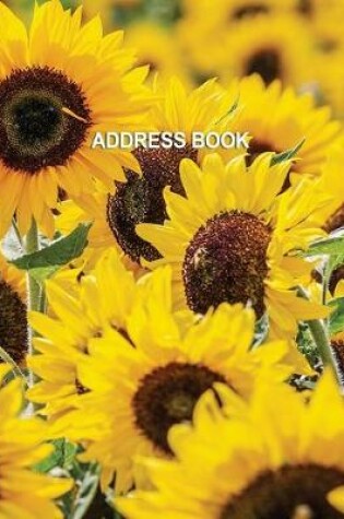 Cover of Low Vision Large Print Address Book With Sunflower Cover