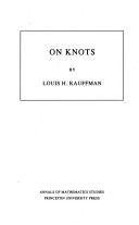 Book cover for On Knots. (AM-115), Volume 115