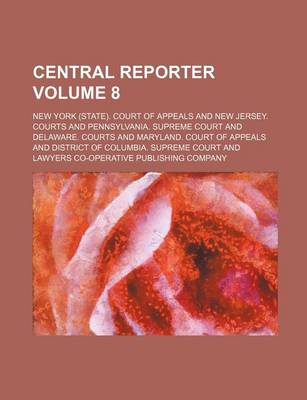 Book cover for Central Reporter Volume 8