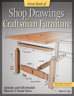 Book cover for Great Book of Shop Drawings for Craftsman Furniture