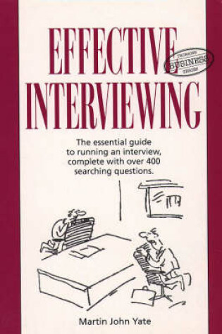 Cover of Effective Interviewing