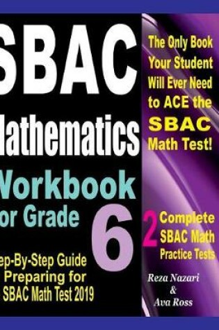 Cover of Sbac Mathematics Workbook for Grade 6