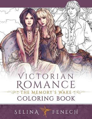 Book cover for Victorian Romance - The Memory's Wake Coloring Book