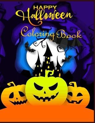 Book cover for Happy Halloween coloring Book