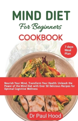 Book cover for mind diet cookbook for beginners