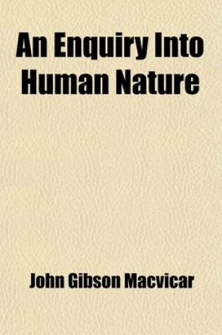 Cover of An Enquiry Into Human Nature