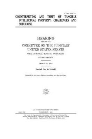 Cover of Counterfeiting and theft of tangible intellectual property