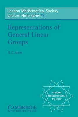 Book cover for Representations of General Linear Groups