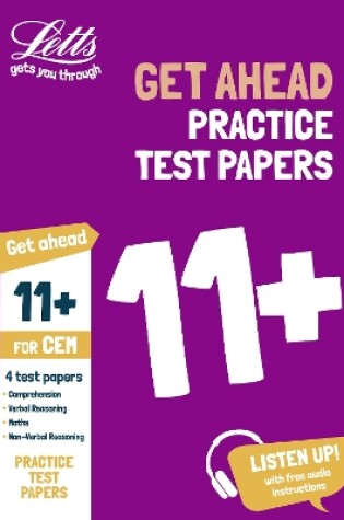 Cover of 11+ Practice Test Papers (Get ahead) for the CEM tests inc. Audio Download