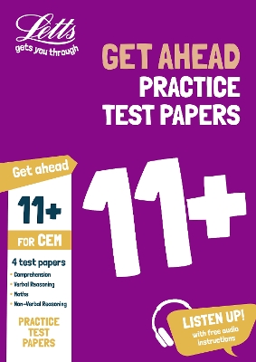 Cover of 11+ Practice Test Papers (Get ahead) for the CEM tests inc. Audio Download