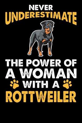 Cover of Never Underestimate The Power Of A Woman With A Rottweiler