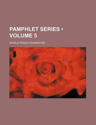 Book cover for Pamphlet Series (Volume 5 )