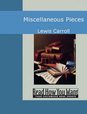 Book cover for Miscellaneous Pieces