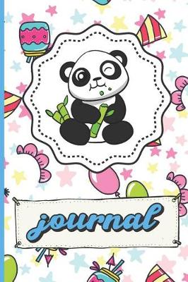 Book cover for Panda Bear Birthday Party Journal