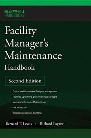 Cover of Facility Manager's Maintenance Handbook