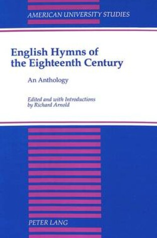 Cover of English Hymns of the Eighteenth Century