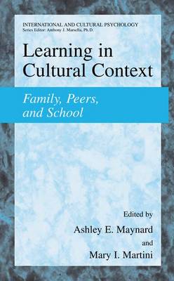 Book cover for Learning in Cultural Context