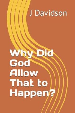 Cover of Why Did God Allow That to Happen?