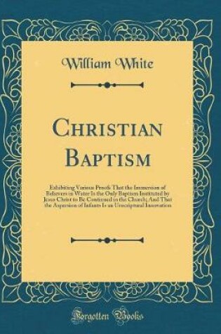 Cover of Christian Baptism