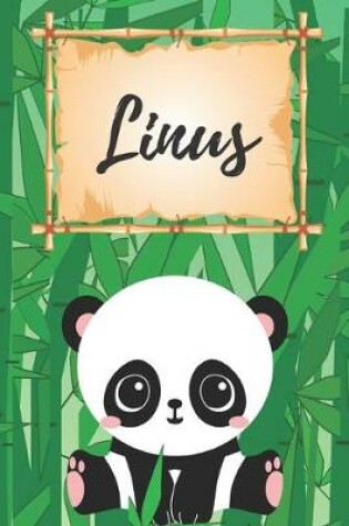 Cover of Name Notizbuch Panda / Malbuch / Kritzelbuch / Tagebuch / Journal / Notizheft / DIN A5 / Geschenke Linus