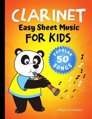 Book cover for CLARINET - Easy Sheet Music for Kids * 50 Songs