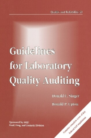 Cover of Guidelines for Laboratory Quality Auditing