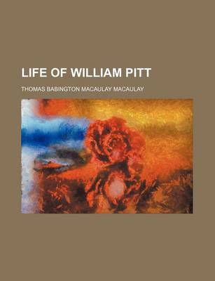 Book cover for Life of William Pitt